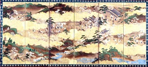 吉野花見図屏風