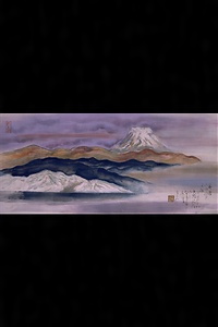 春雷山雨将来之図