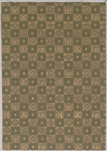 宝入り石畳文様金襴