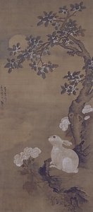 秋桂月兎図