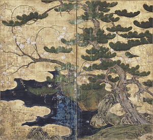 松桜図屏風