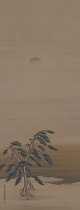 旭日蒼松図