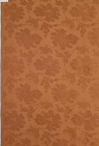 茶地牡丹文緞子