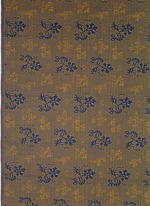 段に草花文様風通