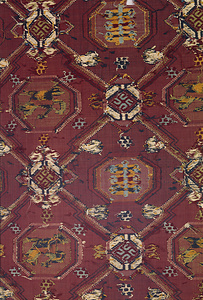 文入り変り角繋ぎ文様錦（有栖川錦）