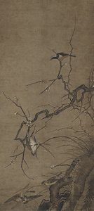梅樹小禽図