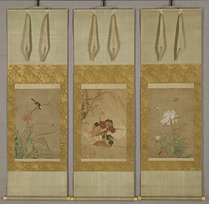 恵比須大黒・花鳥図