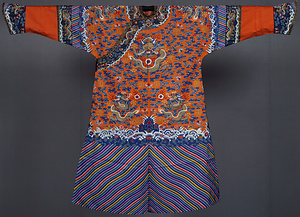 龍袍 金黄地綴織（西田善蔵コレクション）