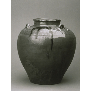 褐釉三耳茶壷 星野