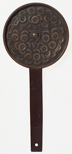 菊花散双鶴柄鏡