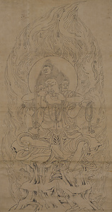 四面四臂四足不動図像