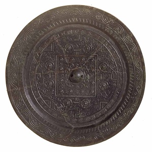 流雲文方格規矩四神文鏡