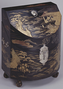 楼閣山水人物蒔絵ナイフ立て