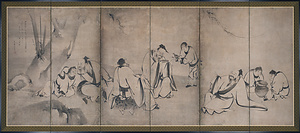 飲中八仙図屏風