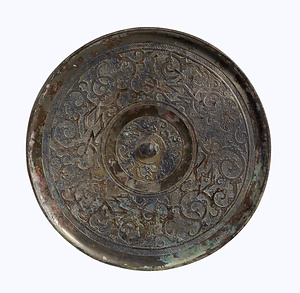 夔鳳雷文鏡　洛陽金村出土