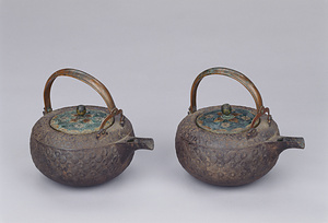 菊花散銚子 七宝柄・蓋付