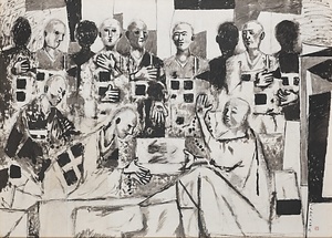 法然上人一枚起請文(下絵)