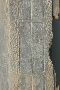 「亭長と虎」刻印入り空心塼