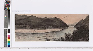 村落を流れる川