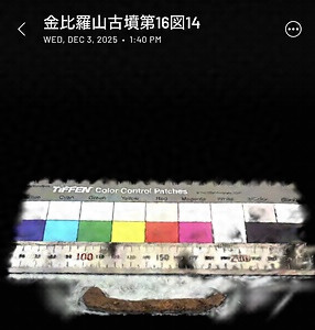 金比羅山古墳出土蕨手刀子第16図14