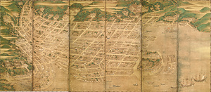 長崎鳥瞰図屏風