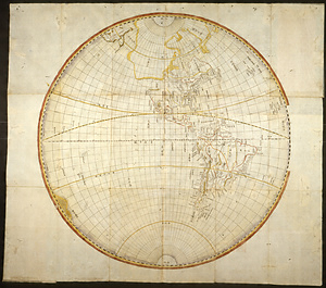 万国地球全図　全