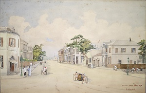 居留地西側の境界(Division STREET KOBE)