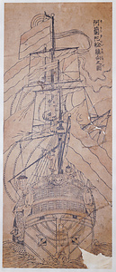 阿蘭陀船艫向之図