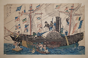 蒸気船造作之戯画