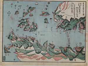 長崎湊外沖之図