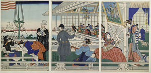 横浜異人商館之図