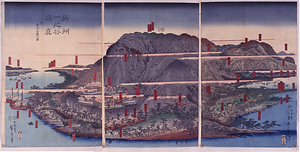 摂州一之谷写真 附源平古戦之図