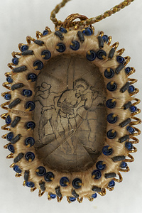 キリスト笞刑図銅版画入り聖牌