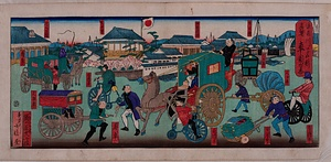 浪花川口名所真写車図句志