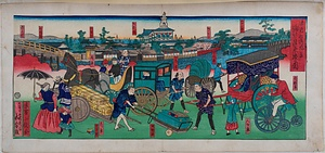 浪花松島風景流行往来賑の図