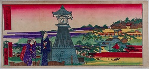 浪花住吉高燈籠ノ図