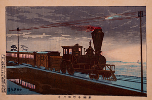 高輪牛町朧月景