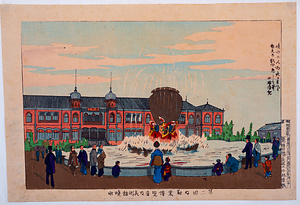 第二回内勧業博覧会内美術館噴水