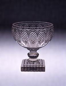 カットガラス台付鉢