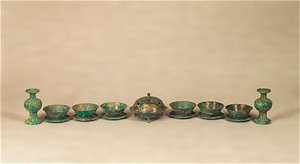 一面器（火舎一口、華瓶二口、六器（台皿つき）六口）