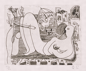 版画集『瑛九・銅版画 SCALE IV』 11 裸婦