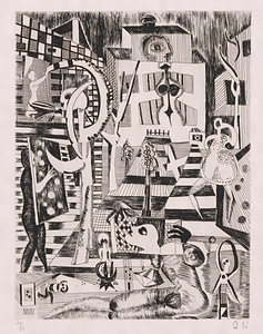 版画集『瑛九・銅版画 SCALE II』　10　乱舞