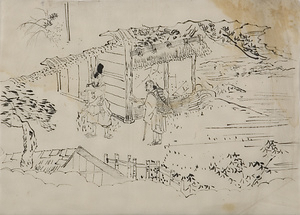 スケッチ ［僧と侍］