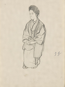 『未知草カード』[第五]より　55　［婦人］