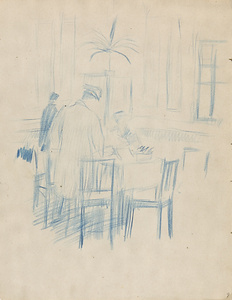 ［夢二展京都旅行デッサン帳より］　14　［室内］