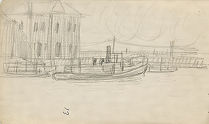 『未知草カード』[第二]より　［船のある風景］