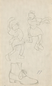 『未知草カード』[第二]より　［踊る人・靴］