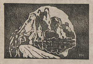 雑誌『新版画』第4号 都市田園診断号　12　耶馬渓青洞門