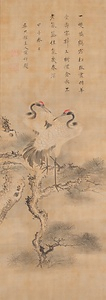 松鶴図