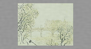 霧のセーヌ川畔